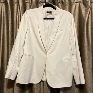 Piazza Sempione SZ 12 (IT 48) White Cotton-Blend Blazer